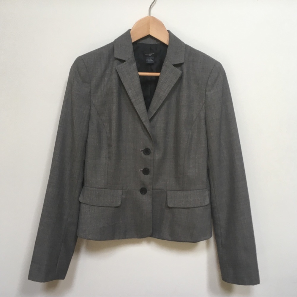 Ann Taylor Gray Blazer